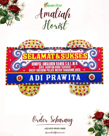 Papan Bunga Ucapan Selamat Kalibenda